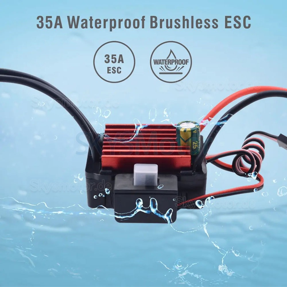 Surpass Hobby 35A ESC Elektronischer Drehzahlregler T/XT60-Stecker für RC-Auto-Drohne